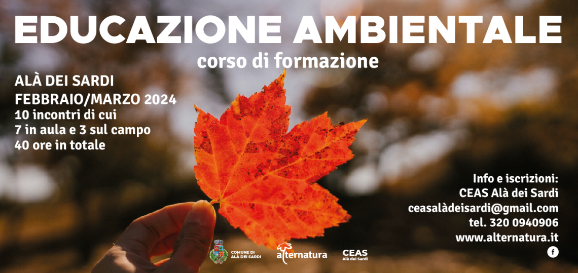 CORSO EDUCAZIONE AMBIENTALE ALà banner sito alternatura 2